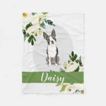 Boston Terrier Dog witte gepersonaliseerde waterve