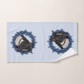 Boston Terrier Dog Wreath Bad Handdoek (Handdoek)