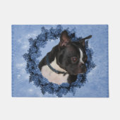 Boston Terrier Dog Wreath Deurmat (Voorkant)