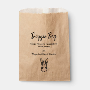 Boston Terrier Doggie Bag voor bruiloft, Favor Bag Bedankzakje
