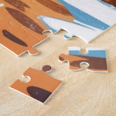 Boston Terrier Dogs Christmas Snow Holiday Legpuzzel (Zijkant)