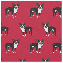 Boston Terrier dogs red