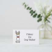 Boston Terrier Drawing Visitekaartje (Staand voorkant)