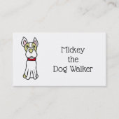 Boston Terrier Drawing Visitekaartje (Voorkant)