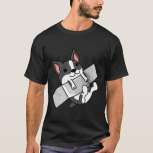 Boston Terrier Duct aan de muur T-shirt