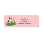 Boston Terrier Easter nb Labels (Voorkant)