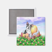 Boston Terrier Easter Surprise Magnet (Voorkant / Achterkant)