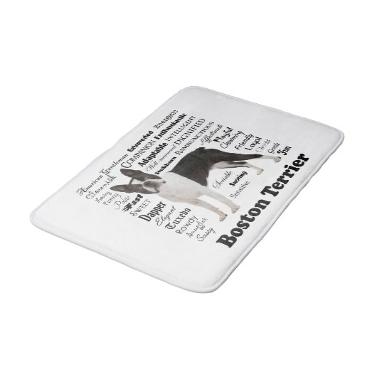 Boston Terrier eigenschappen Bath Mat (Gekanteld)