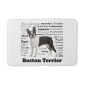 Boston Terrier eigenschappen Bath Mat (Voorkant)