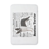 Boston Terrier eigenschappen Bath Mat (Voorkant Verticaal)