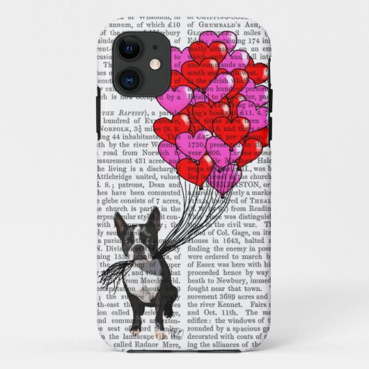 Boston Terrier en ballonnen Case-Mate iPhone Case (Achterkant)
