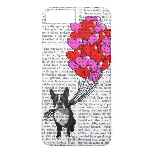 Boston Terrier en ballonnen Case-Mate iPhone Case (Achterkant)
