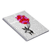 Boston Terrier en ballonnen Notitieboek (Rechterzijde)