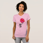 Boston Terrier en ballonnen T-shirt (Voorkant volledig)