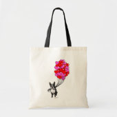 Boston Terrier en ballonnen Tote Bag (Voorkant)