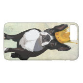 Boston Terrier en Crown Case-Mate iPhone Case (Achterkant (Horizontaal))
