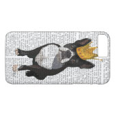 Boston Terrier en Crown Case-Mate iPhone Case (Achterkant (Horizontaal))