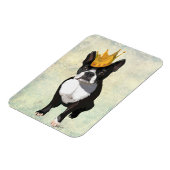 Boston Terrier en Crown Magneet (Linkerzijde)
