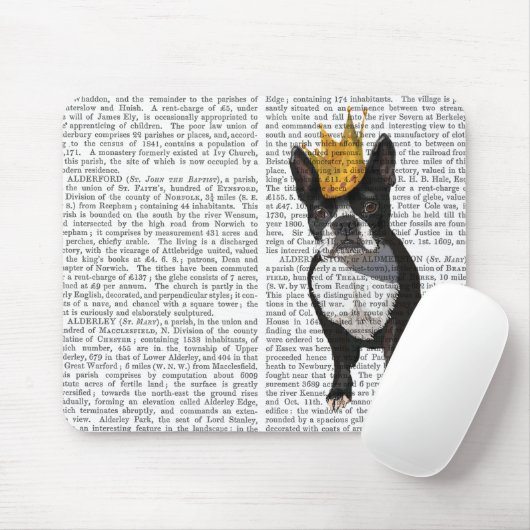 Boston Terrier en Crown Muismat (Met muis)