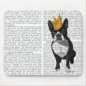 Boston Terrier en Crown Muismat (Voorkant)