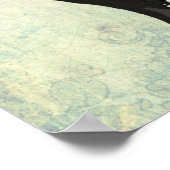 Boston Terrier en Crown Poster (Hoek)