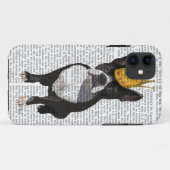 Boston Terrier En Kroon Case-Mate iPhone Case (Achterkant (horizontaal))