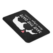 Boston Terrier en Saint Bernard Sla de datum op Magneet (Rechterzijde)