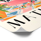 Boston Terrier esthetisch Poster, hondenprint, gra Poster (Hoek)