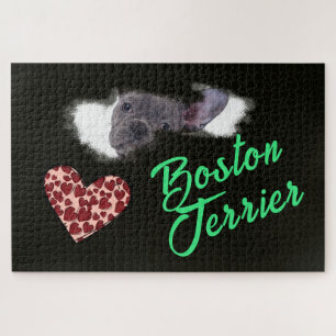 Boston Terrier Eyes Solid Color 1000 stuk Legpuzzel