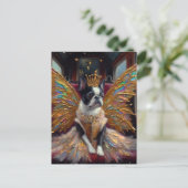 Boston Terrier Fairy Briefkaart (Staand voorkant)
