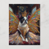 Boston Terrier Fairy Briefkaart (Voorkant)