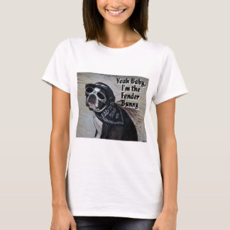Boston Terrier:  Fender Bunny T-shirt