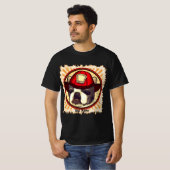 Boston Terrier Firefighter T-Shirt (Voorkant volledig)
