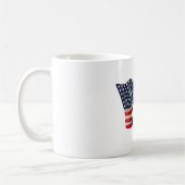Boston Terrier Flag Koffiemok (Links)