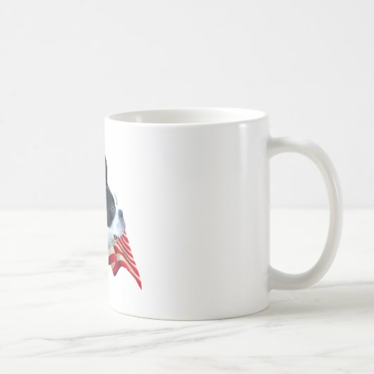 Boston Terrier Flag Koffiemok (Rechts)
