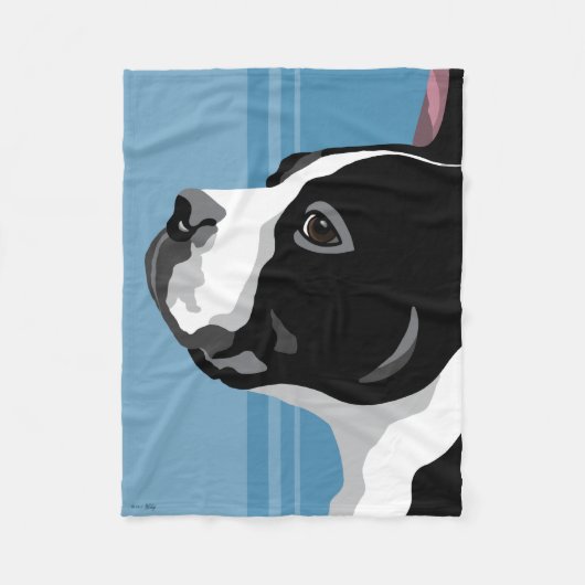 Boston Terrier Fleece Blankets Deken (Voorkant)