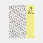 Boston Terrier Fleece Deken (Voorkant)