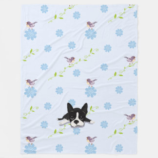 Boston Terrier Fleece Deken