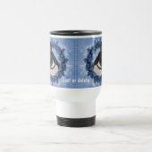 Boston Terrier Floral Wreath gepersonaliseerd Reisbeker (Center)