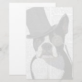 Boston Terrier, Formal Hound en Pet Briefpapier (Voorkant / Achterkant)