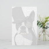 Boston Terrier, Formal Hound en Pet Briefpapier (Staand voorkant)