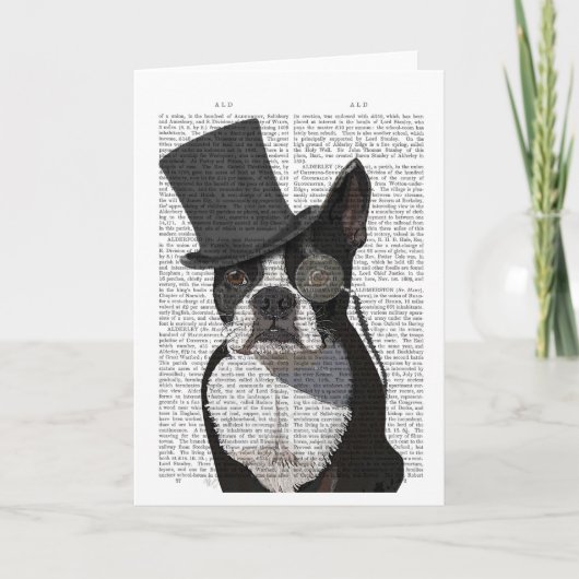 Boston Terrier, Formal Hound en Pet Kaart (Voorkant)