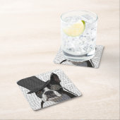 Boston Terrier, Formal Hound en Pet Kartonnen Onderzetters (Insitu)