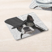 Boston Terrier, Formal Hound en Pet Kartonnen Onderzetters (Schuin)