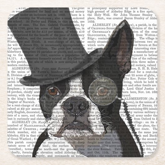 Boston Terrier, Formal Hound en Pet Kartonnen Onderzetters (Voorkant)