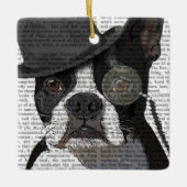 Boston Terrier, Formal Hound en Pet Keramisch Ornament (Voorkant)