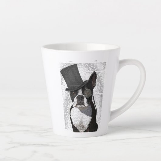 Boston Terrier, Formal Hound en Pet Latte Mok (Rechts)