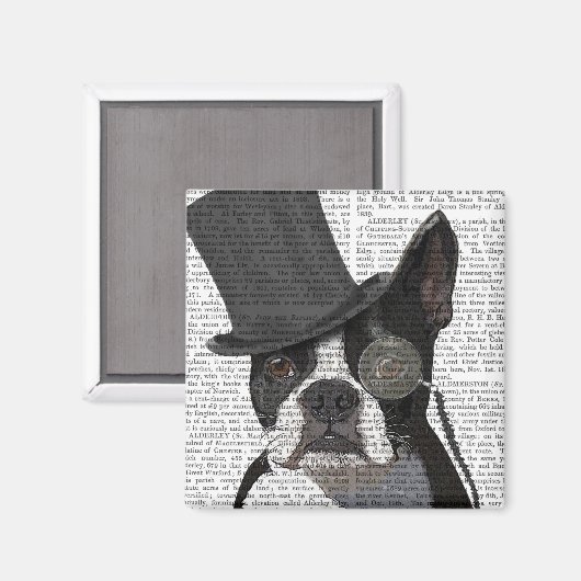 Boston Terrier, Formal Hound en Pet Magneet (Voorkant / Achterkant)