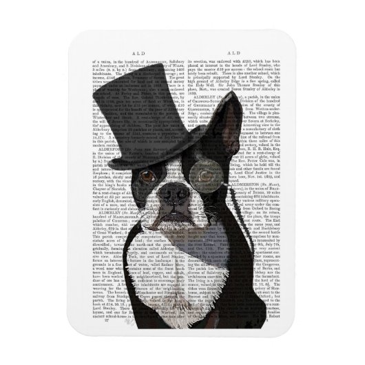 Boston Terrier, Formal Hound en Pet Magneet (Verticaal)