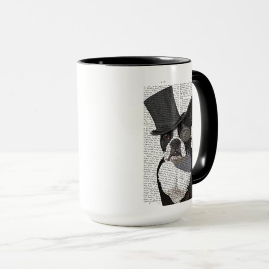 Boston Terrier, Formal Hound en Pet Mok (Voorkant rechts)